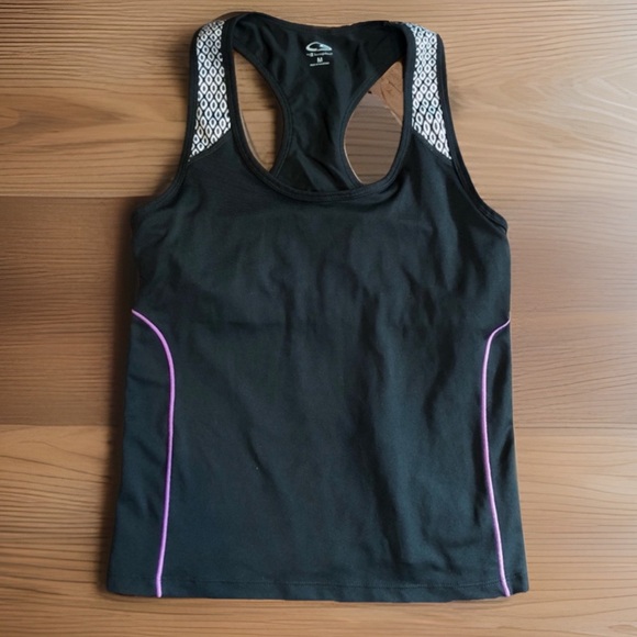 Champion sz M Long Tank Work Out Gym Bra Top - Picture 3 of 6